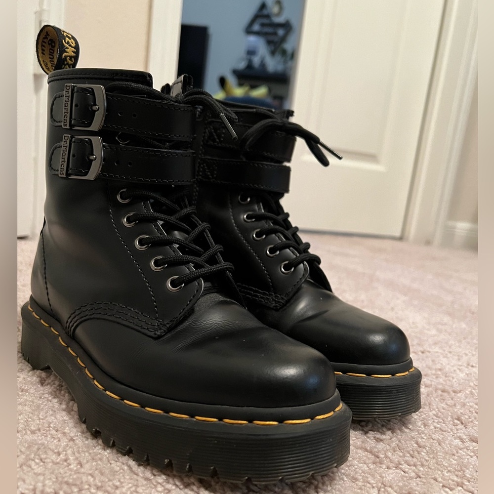 Womens Dr. Martens 1460 8-eye Bex Buckle Boot